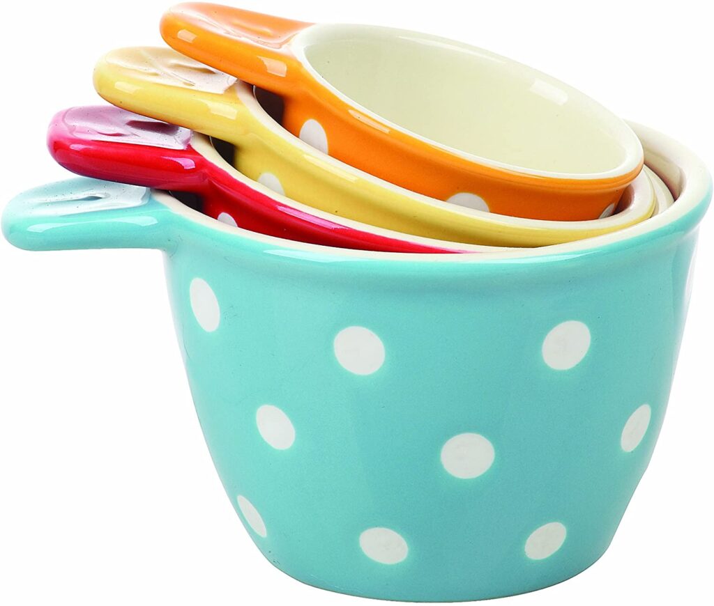 Cute Retro, Chic and Farmhouse Style Measuring Cups for Your Kitchen Cookbook Divas